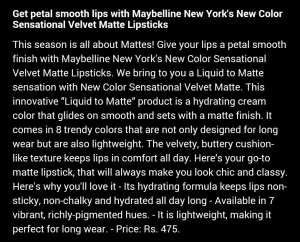  New Maybelline Velvet Matte Lipsticks : Mini Review, Swatches & LOTD